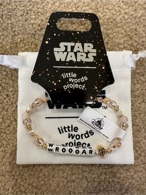 Little Words Project x Star Wars Wookie Beige & Gold Beaded Bracelet